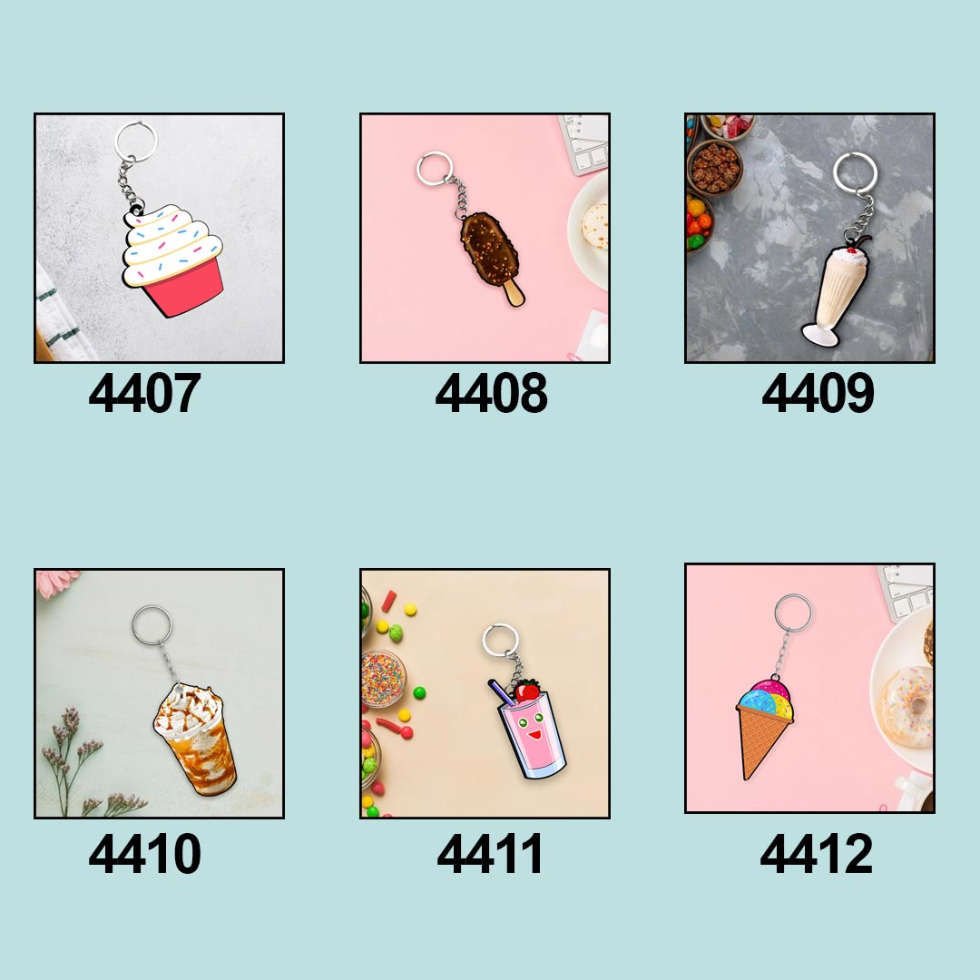 Icecream and Milkshake Keychains | Love Craft Gifts