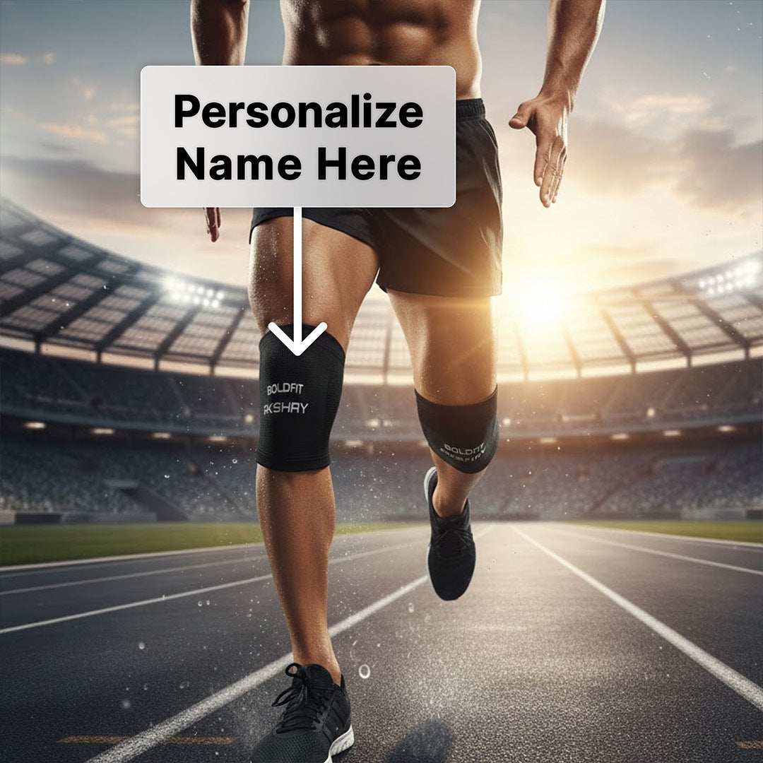 Personalized Boldfit Compression Knee Caps for Men & Women – Size XL (Pain Relief & Sports Support) | Love Craft Gifts