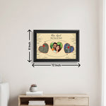 Personalized Long Distance Relationship Map Frame Custom Photo Couple Gift 8x12" | Love Craft Gifts