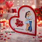 Be Mine Forever – Personalized Couple Heart Frame (9×9 Inch) | Love Craft Gifts