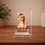 Personalized Kids Cartoon Giraffe Name Acrylic Table Top with Custom Design (5x8 Inch) Cute Desk Décor Gift for Kids | Love Craft Gifts