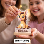Personalized Kids Cartoon Giraffe Name Acrylic Table Top with Custom Design (5x8 Inch) Cute Desk Décor Gift for Kids | Love Craft Gifts