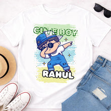 Personalized Cute Boy Name White T-Shirt