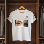 Personalized Couple Photo Name T-Shirt – Custom Name & Photo Printed White T-Shirt | Love Craft Gifts