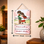 Personalized Couple Wall Hanging Frame (15x9 Inch) | Love Craft Gifts