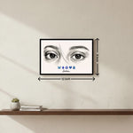 Personalized Sketch Eyes Wall Frame (12×8”) | Love Craft Gifts