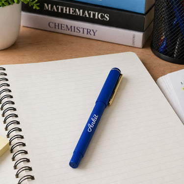 Personalized Blue Pen (Standard Size) – Stylish Custom Name Writing Gift for Professionals | Love Craft Gifts™