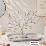 Personalized Jewellery Organizer Tree with Custom Name – Premium Plastic Jewellery Holder Gift (Standard Gift Size) | Love Craft Gifts™