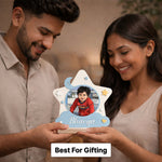 Personalized Kids Photo Name Star Table Top with Custom Cartoon Design (6x6 Inch) Cute Baby Desk Décor Gift | Love Craft Gifts