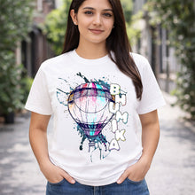 Personalized Hot Air Balloon Name T-Shirt for Kids