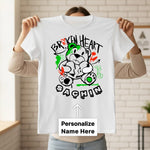 Personalized Broken Heart Teddy Kids T-Shirt – Custom Name Printed Cool Graphic Tee for Boys & Girls | Love Craft Gifts