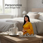 Personalized Cartoon Name Table Stand – Best Sister Edition (7×6 Inch) | Love Craft Gifts