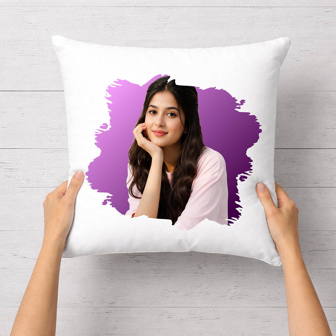 Personalized Photo Printed Cushion Pillow – Custom Soft Memory Cushion Gift for Home Décor (10x10 Inch) | Love Craft Gifts
