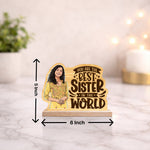 Personalized Sister Photo Table Stand – Best Sister Custom Gift Décor (6x5 Inch) | Love Craft Gifts