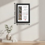 Personalized Wedding Calendar Photo Frame with Custom Date (8x12 Inch) Couple Memory Wall Décor Gift | Love Craft Gifts