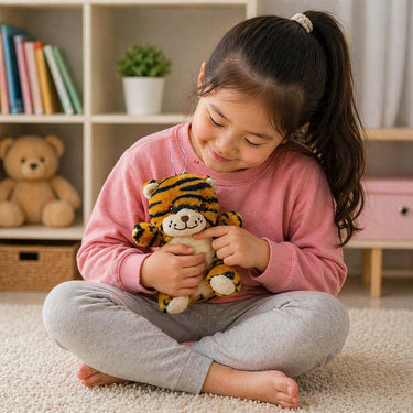 Personalized Cute Tiger Soft Toy – Custom Name Plush Teddy Gift for Kids | Love Craft Gifts™