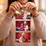 Personalized Wedding Photo Collage Hanging Frame – Custom 3 Photo Wall Décor (14x6 Inch) | Love Craft Gifts