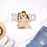 Personalized Family Photo Print White T-Shirt – Unisex Casual Wear | Love Craft Gifts