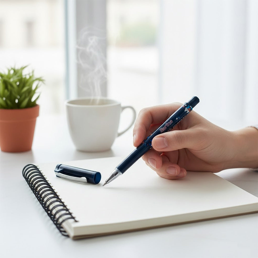 Personalized Reynolds Trimax Roller Ball Pen (Blue, 0.5 mm)