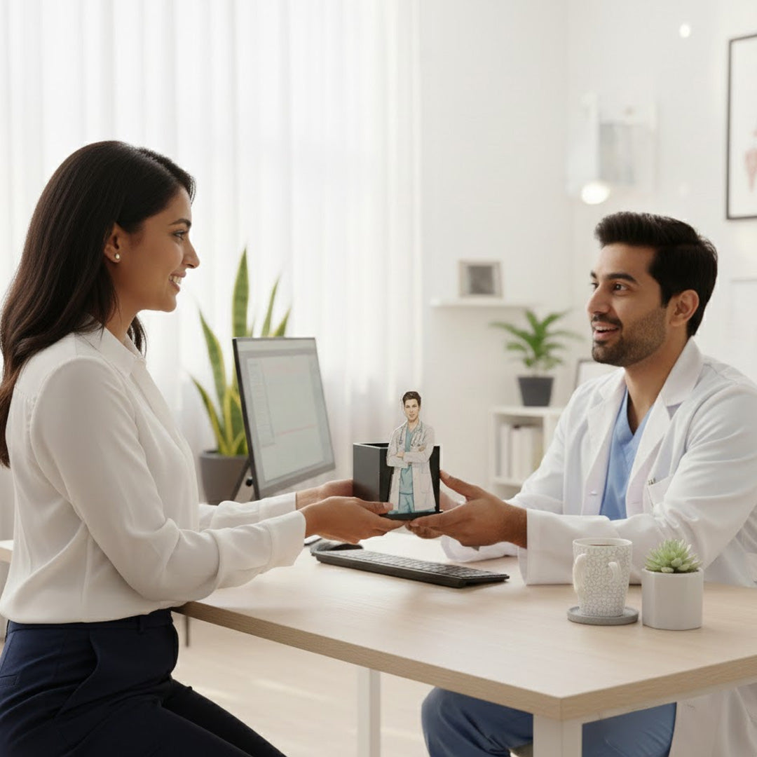 Personalized Doctor Pen Stand with Photo | Love Craft Gifts