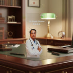 Personalized Doctor Acrylic Name Plate with Photo & Degree – 4×7 Inch