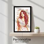 Personalized Doodle Art Photo Frame – Custom Wall Décor | Love Craft Gifts