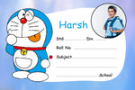 Doraemon  Personalised  Notebook Name Slips | Love Craft Gifts |