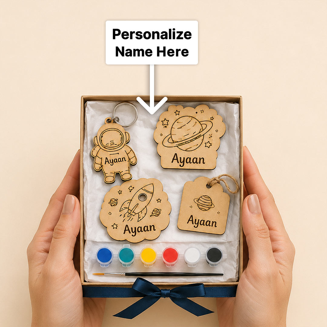 Personalized DIY Space & Astronaut Painting Kit for Kids | Love Craft Gifts™