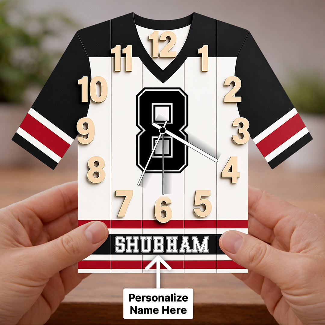 Personalized Football Jersey Wall Clock(12x15")