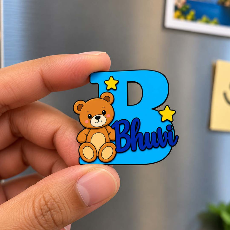 Personalized Fridge Magnet  2x2" | Custom Alphabet Magnet with Themed Character & Kids Designs | Love Craft Gifts™