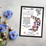 Personalized Photo Collage Moon Frame-8x12” | Love Craft Gifts 