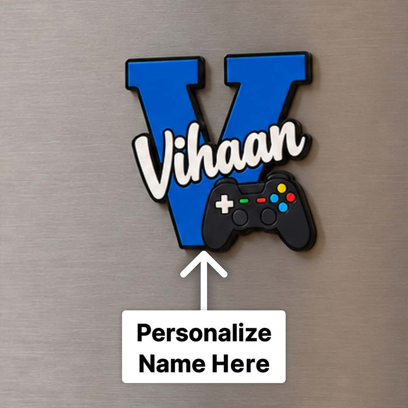 Personalized Fridge Magnet  2x2" | Custom Alphabet Magnet with Themed Character & Kids Designs | Love Craft Gifts™