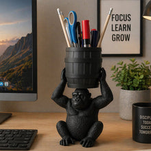 Gorilla Barrel Desk Organizer Pen Stand