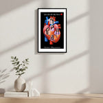 Personalized Heart Collage Acrylic Wall Frame (8×12”) | Love Craft Gifts