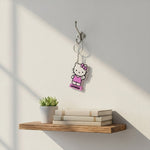 Personalized Cartoon Acrylic Name Keychain (Hello Kitty Style) | Love Craft Gifts