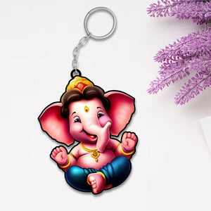 Cartoon Ganesha Keychain | Love Craft Gifts