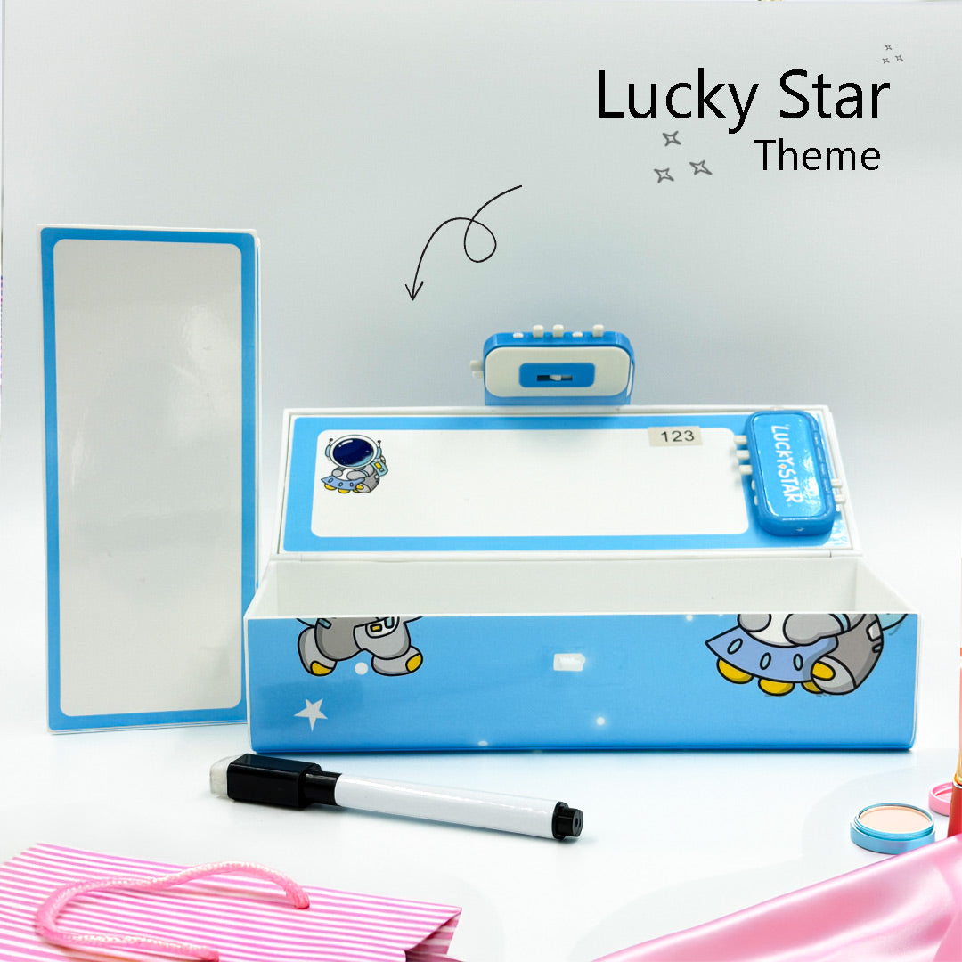 Personalized  Kids Pencil Box With Password Security / Kids Makeup kit