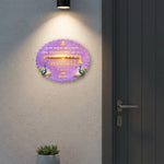 Personalized Krishna Theme Acrylic Name Plate (15×12”) | Love Craft Gifts