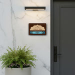 Personalized Radha Krishna Wooden Name Plate (9 x 6 Inch) | Love Craft Gifts