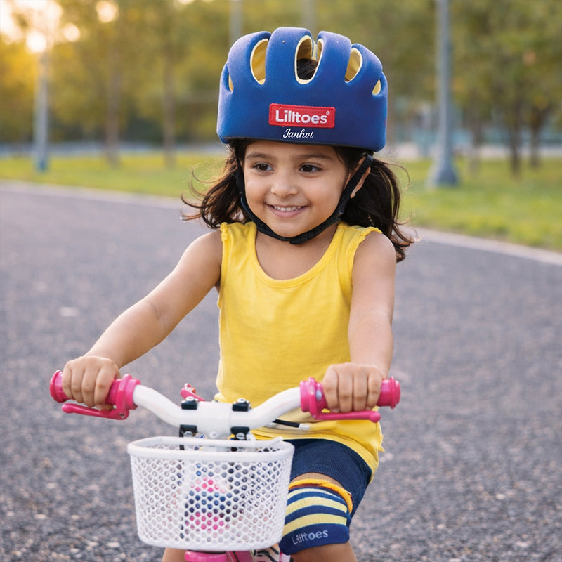 Personalized Liltoes Baby Safety Helmet with Kneepads – Custom Name Baby Head Protector (6M–60M) | Love Craft Gifts