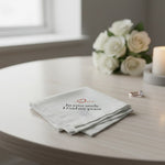 Personalized Date Printed Handkerchief for Couples | Love Craft Gifts