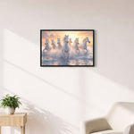 White Horses Vastu Wall Frame – Lucky 7 Horses Wall Art for Home & Office Decor | Love Craft Gifts