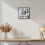 Personalized Baby Photo Collage Wall Frame (9×9”) | Love Craft Gifts