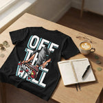 Off The Wall Skater Graphic Print Black T-Shirt – Unisex Casual Wear | Love Craft Gifts