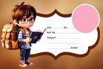 Cartoon Boy Personalised  Notebook Name Slips | Love Craft Gifts | 