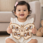 Personalized Butterfly Wooden Photo Frame (15x8 Inch) – Custom Name & Photo Birthday Gift | Love Craft Gifts™