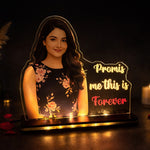 Promise Forever Glow – Personalized Photo Acrylic Lamp | Love Craft Gifts