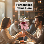 Personalized Pink Rose Crochet Bouquet – Handmade Forever Flower Gift | Love Craft Gifts