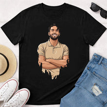 Personalized Drip Effect Photo T-Shirt-Black Tee for Women