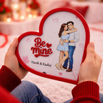 Be Mine Forever – Personalized Couple Heart Frame (9×9 Inch) | Love Craft Gifts